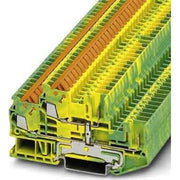 Phoenix Contact - Schutzleiter-Reihenklemme Schnellanschlussklemme QTTCB 1,5/ 2P-PE steckbar − 50 Stück