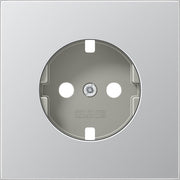 Jung - Abdeckung/Bedienelement für Installationsschalterprogramme Zentralplatte AL 1520 PL f. SCHUKO-Steckdose