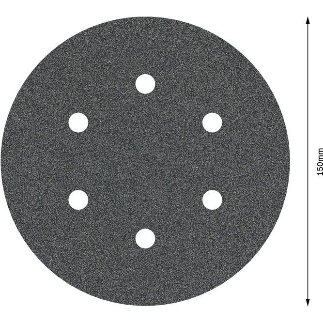 Bosch - Schleifpapier/Schleifvlies PRO F355 Schleifblatt, 150 2608605124 mm, G80, 5-tlg