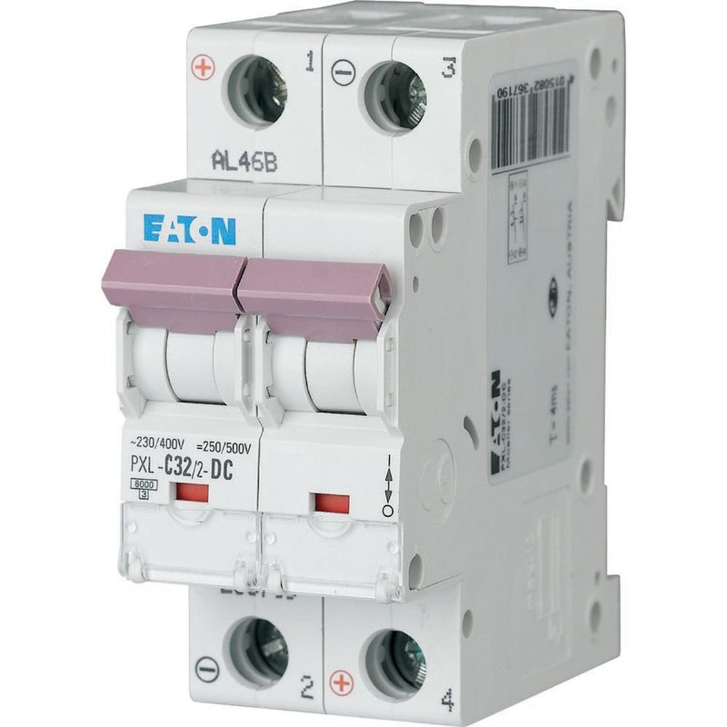 Eaton - Leitungsschutzschalter Leitungsschutzschalter PXL-C32/2-DC 32A,2p,Steckkl.C, DC