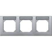 Merten - Abdeckrahmen Rahmen 3f.alu 472360 beschriftbar waage