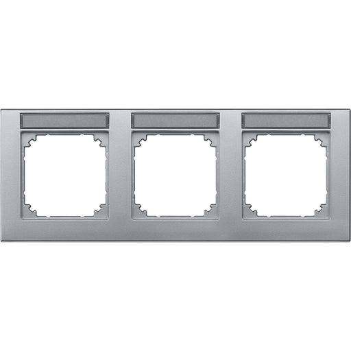 Merten - Abdeckrahmen Rahmen 3f.alu 472360 beschriftbar waage