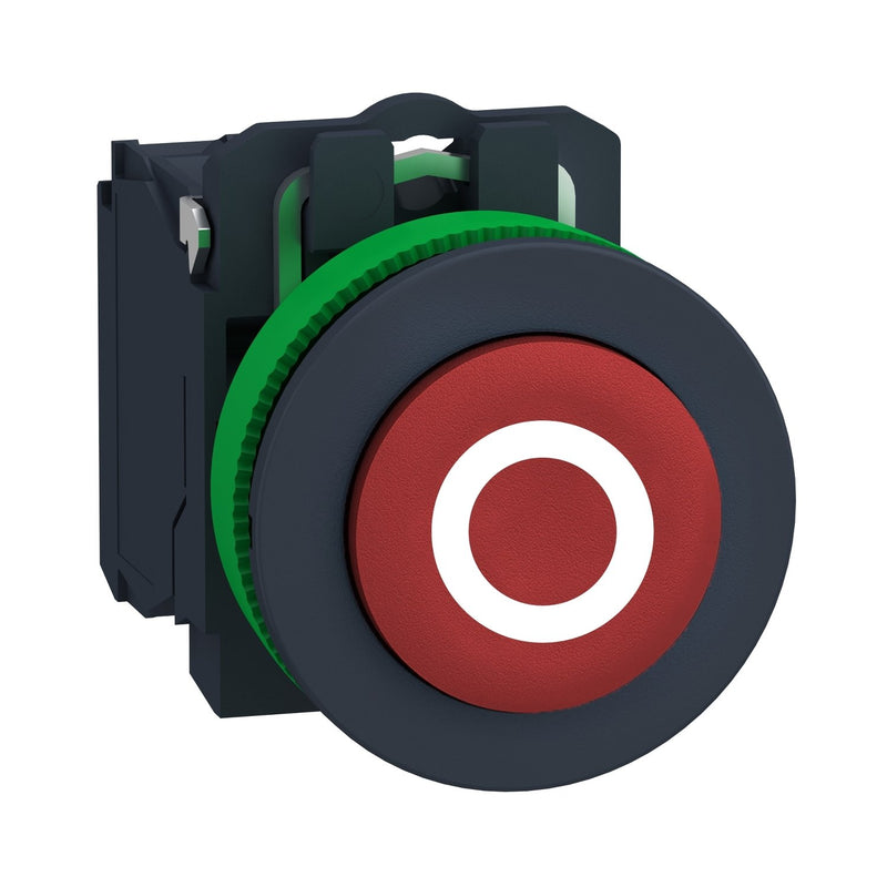 Schneider Electric - Drucktaster, Komplettgerät Drucktaster komplett XB5FL4322 rot, 30mm, 1Ö, in ws