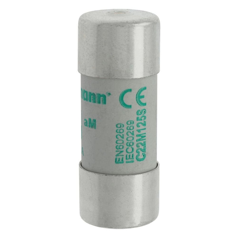 Eaton - Zylindrische Sicherung Sicherungseinsatz Nieders. CYL AM 22,#C22M125S 125A AC 400V 120kA − 10 Stück