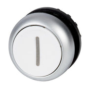 Eaton - Frontelement für Drucktaster Drucktaste M22-DR-W-X1 flach,ws,rast.,blank − 5 Stück