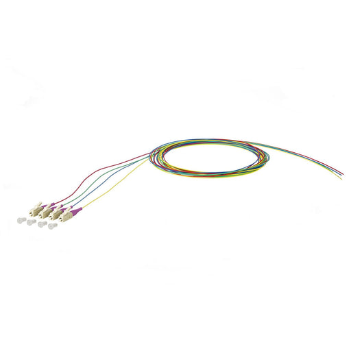 Metz Connect - LWL-Pigtail OpDAT Pigtail LC-PC 150N1JO0020E4 OM4 4 Farben − 4 Stück