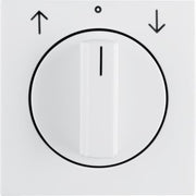 Berker - Abdeckung/Bedienelement für Installationsschalterprogramme Zentralstück mit Drehknopf 1080898900 Jal. S.1/B.x pw