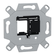 Merten - Einsatz/Abdeckung für Kommunikationstechnik UP-Montageadapter MEG4580-0001 2-fach Keystone sw