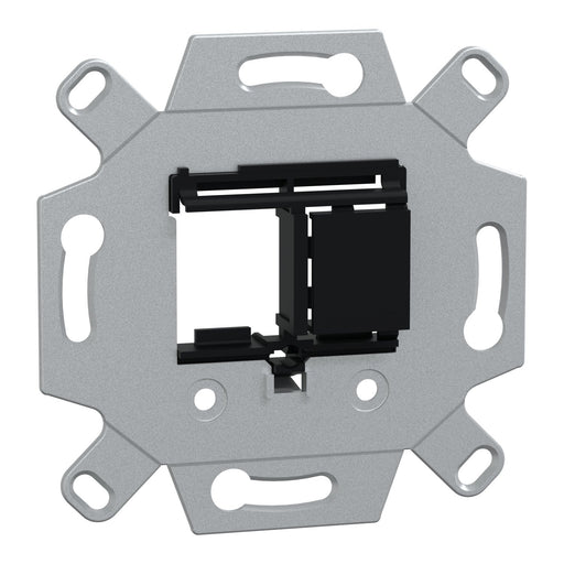 Merten - Einsatz/Abdeckung für Kommunikationstechnik UP-Montageadapter MEG4580-0001 2-fach Keystone sw