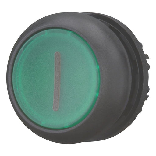 Eaton - Frontelement für Drucktaster Leuchtdrucktaste M22S-DL-G-X1 flach,grün,beschr. − 10 Stück