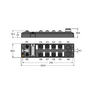 Turck - Feldbus, Dez. Peripherie Digitales Ein-/Ausgangs-Modul Multiprotokoll-I/O-Modul TBEN-L1-16DIP kompakt