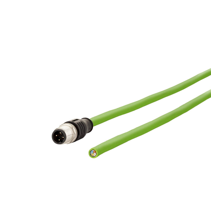 Metz Connect - Patchkabel Kupfer Industrie IndustrialEthernet Leitung 142M1D10005 D-kodiert, 0,5m, M12 − 10 Stück
