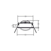 Brumberg Leuchten - Downlight/Strahler/Flutlicht LED-Einbaustrahler 38363023 230V 3000K chrom