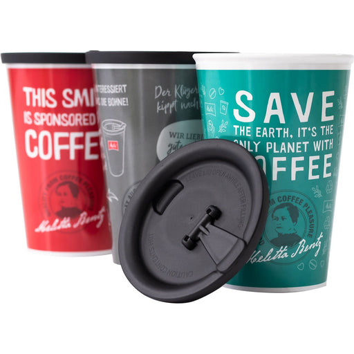Melitta Prof. Coffee - Zubehör/Ersatzteile für Kleingeräte Mehrwegbecher 400ml 35143 rot spül/mikrowellenfest − 90 Stück