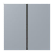 Jung - Abdeckung/Bedienelement für Installationsschalterprogramme Tastensatz 2fach LC 402 TSA 257 gris clair 59