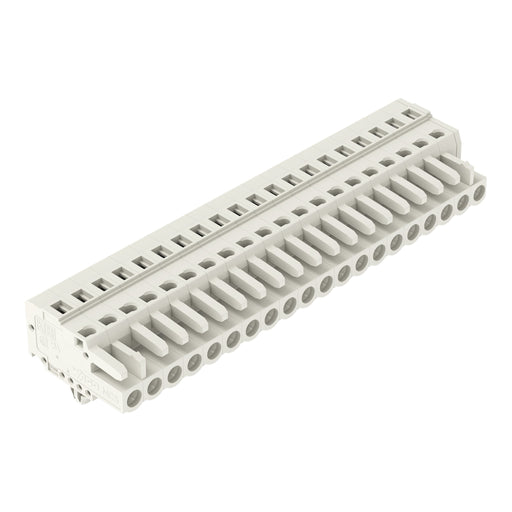 WAGO - Kabelsteckverbinder für Leiterplattensteckverbinder 1-Leiter-Federleiste 721-120/008-000 CAGECLAMP 2,5mm²,lgr − 10 Stück