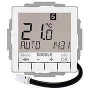 Eberle Controls - Raumthermostat/Uhrenthermostat UP-Uhrenthermostat UTE4800F-RAL9016-G55 Hinterleuchtung weiß