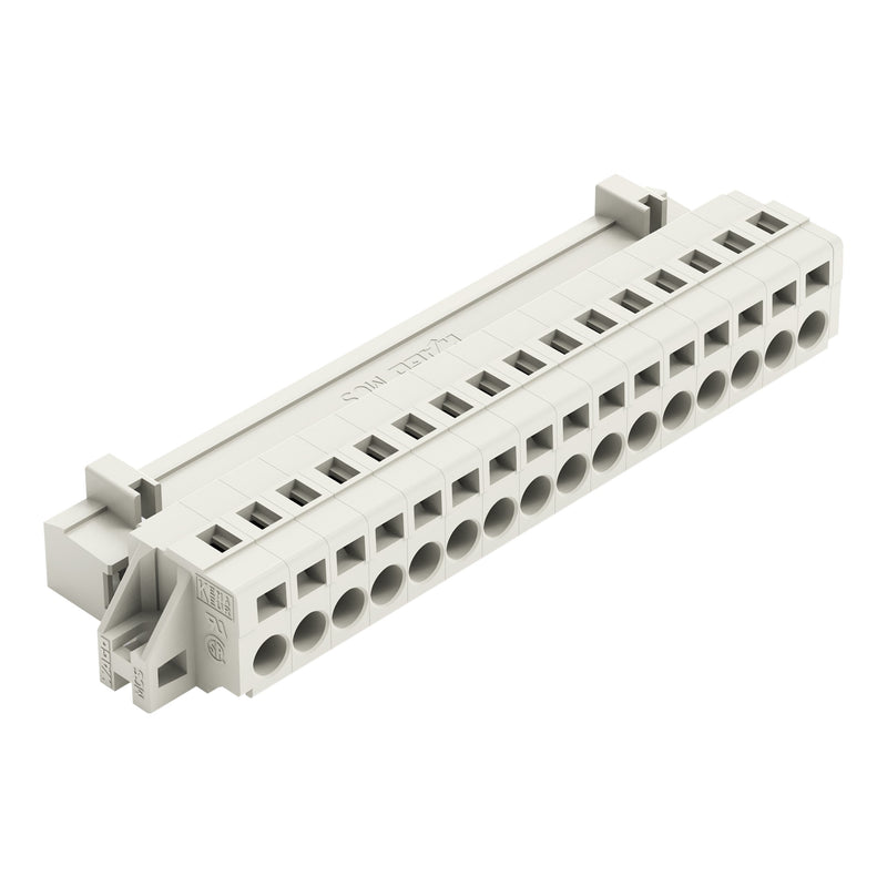 WAGO - Kabelsteckverbinder für Leiterplattensteckverbinder 1-Leiter-Stiftleiste 721-616/019-000 CAGECLAMP,2,5mm²,lgr − 10 Stück