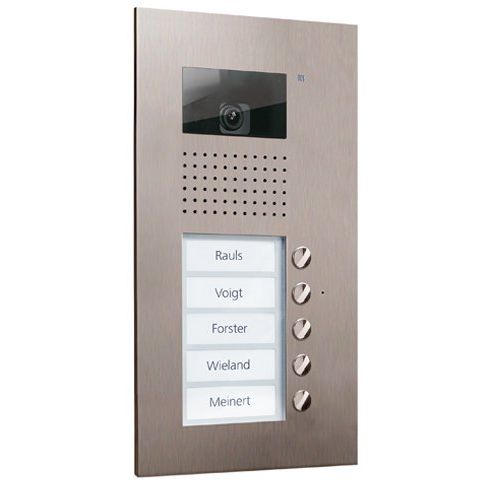 TCS Tür Control - Türstation für Türkommunikation Video color Außenstation V AVU14050-0030 PUK 5 Tasten 1-spalt − 1 Stück