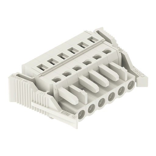 WAGO - Kabelsteckverbinder für Leiterplattensteckverbinder 1-Leiter-Federleiste 721-106/008-000/037- CAGECLAMP 2,5mm²,lgr − 50 Stück