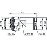Telegärtner - Koax-Steckverbinder N-Kabelstecker 50Ohm 100023923 G37,G42