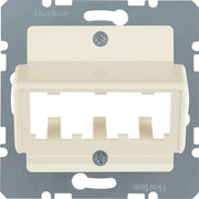 Berker - Einsatz/Abdeckung für Kommunikationstechnik Zentralplatte ws 142702 f.3 MINI-COM Module