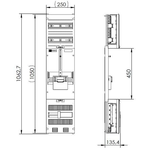 ABN - Zählerfeld Z17001 3Pkt 1Z o.V./ o.B