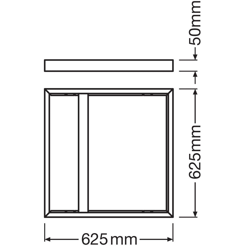 Ledvance - Mechanisches Zubehör/Ersatzteile für Leuchten Aufbaurahmen M625 PANEL625SURF.MOU.H50 H50