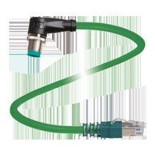 Pepperl+Fuchs Fabrik - Konfektioniertes Sensor-Aktor-Kabel Verbindungskabel, Ethernet V1SD-W-GN0,#70165433