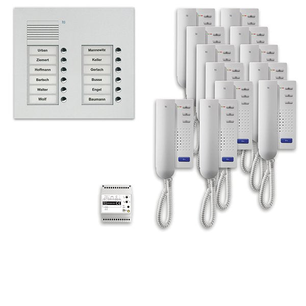 TCS Tür Control - Türsprech-Set Audio Außenstation Pack 12 PPU12/2-EN/02 PUK 2reihig12Tast.UP
