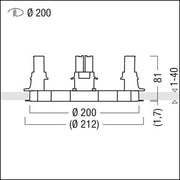 Zumtobel Group - Mechanisches Zubehör/Ersatzteile für Leuchten Planarring PANOS INF #60800775