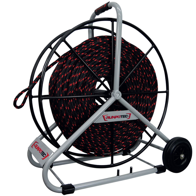 Runpotec - Kabeleinziehsystem Zugseil Polyester 10122 12mm 300m m.Haspel