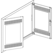 ABN - Tür/Bedientableau (Schaltschrank) Blendrahmen mit Mediatür GBRU46TM für UP-VT,4x6-reihig