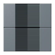 Jung - Abdeckung/Bedienelement für Installationsschalterprogramme Tastensatz 2fach LC 502 TSA 251 gris 59