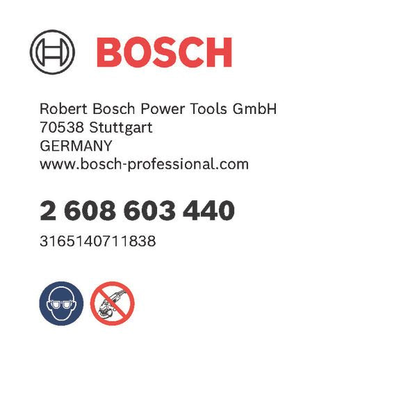 Bosch Power Tools - Systemzubehör für Schleifen/Polieren (Akku/elektrisch/Druckluft) DIA-Polierscheiben-Halter 2608603440 M10, 100 mm, 6 mm  − 1 Stück
