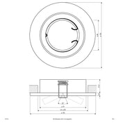 EVN Lichttechnik - Downlight/Strahler/Flutlicht NV EB-Leuchte 517 011 chr 50W 12V IP20