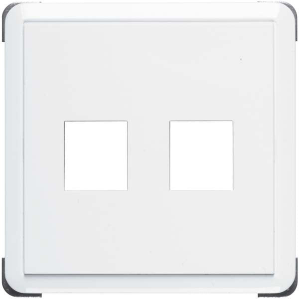 Peha - Einsatz/Abdeckung für Kommunikationstechnik Abdeckung Keystone D 80.610/2.02 KEY reinweiß