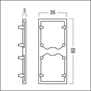 Zumtobel Group - Mechanisches Zubehör/Ersatzteile für Leuchten Abschlussplatte Silber SUP2 TRACK #22169702