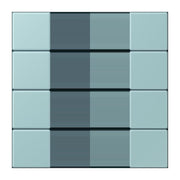 Jung - Abdeckung/Bedienelement für Installationsschalterprogramme Tastensatz 4fach LC 504 TSA 214 ceruleen clair