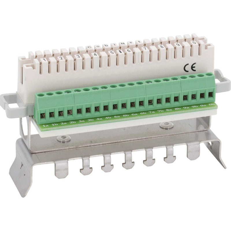 CobiNet - Fernmeldeleiste LSA-Trennleiste 105509 2/10 SK zu 10 DA − 5 Stück