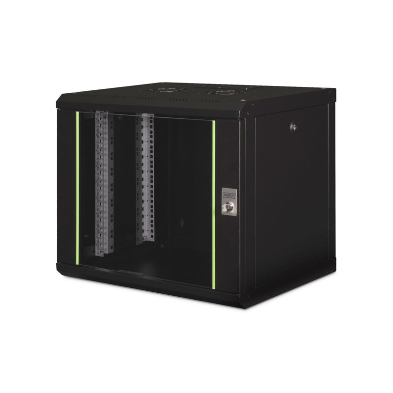 DIGITUS - Netzwerk-/Serverschrank Wandgehäuse Unique Serie DN-19 09-U-SW 600x450mm (BxT)
