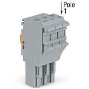 WAGO - Ein- und mehrpolige Klemmenleiste 1-Leiter-Federleiste 2022-103/999-953 CAGECLAMP,4mm²,gr − 100 Stück