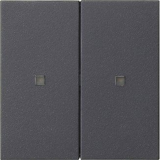 Gira - Abdeckung/Bedienelement für Installationsschalterprogramme Wippe 2f. 536928 S3000 unbedr.anth