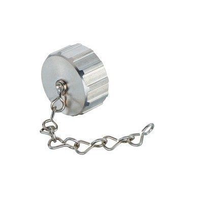 Harting - Schutzkappe für Industriesteckverbinder Metall-Schraubkappe 09151009102 Han M23 Kette 70mm − 5 Stück