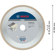 Bosch - Trenn-/Schleifscheibe Diamanttrennscheibe 2608602638 PRO Ceramic