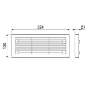 Maico - Zubehör/Ersatzteile für Ventilatoren Außenabdeckung RV 2 AH horizontal, Kunstst