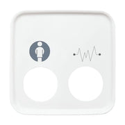 Busch-Jaeger - Zentralelement Klinikinstallation Zentralscheibe aws 2548-020 E-214 Diagnostik-/Steckkon