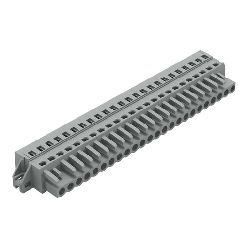 WAGO - Kabelsteckverbinder für Leiterplattensteckverbinder 1-Leiter-Federleiste 231-124/031-000 CAGECLAMP,2,5 mm²,gr − 10 Stück