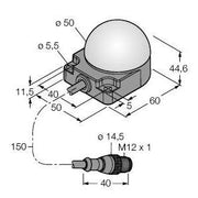 Turck - Kapazitiver Näherungsschalter Bestückungssensor K50FAPT2BRYC3QP Pick-to-Light