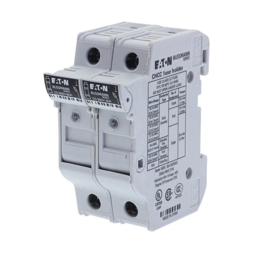 Eaton - Halter für zylindrische Sicherung Sicherungshalter Niedersp. 2P 10X38MF#CHCC2DIU 30A AC 600V 2polig − 6 Stück
